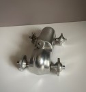 Race car/ rally bil - pyntegjenstand i forkrommet metall/ aluminium  thumbnail