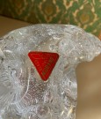 Etikettmerket skål i klart transparent kunstglass Murano Italia thumbnail