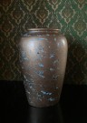 Stor vintage turkis gullpatinert krukke/ vase/ urne i keramikk 504-30 Scheurich Keramik West Germany Tyskland thumbnail