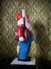 Stor kitsch gnom/nisse bordlampe 1960-tallet thumbnail