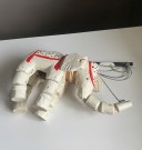 Gammel håndlaget marionette sirkus elefant tredukke/ figur thumbnail