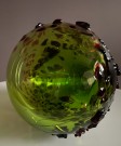 Vase i grønt kunstglass, Kglass - Magnor glassverk Norge, 1971 thumbnail