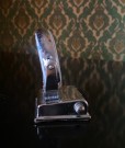 Florida flamingo perpetual flip evighetskalender bordkalender  i forkrommet metall - 1960 tallet thumbnail