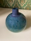 Kulevase Grønt/ blått kunstglass - Benny Motzfeldt Randsfjord Glassverk Norge 1960 tallet thumbnail