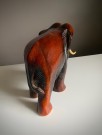 Stor elefant skulptur/ figur i heltre - 1950/ 60 tallet thumbnail