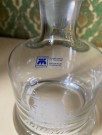 Aquavit akevittkaraffel håndlaget krystallin maritimt/ seilskip/ skutemotiv Magnor Glassverk Norway Norge thumbnail