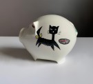 Sparegris/ sparebøsse/ piggy bank Spareskillingsbanken - Inger Waage Stavangerflint 1960 tallet thumbnail