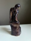 Keramikk terrakotta kvinne/ dame akt figur/ skulptur - Italia 1960/ 70 tallet thumbnail