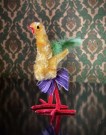 Påskedekor kitsch piperens påskekylling/ høne/ hane 1960/ 70 tallet thumbnail