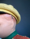 Stor majorette / soldat/ uniformert tøy/ stoff dukke med formstøpt hode thumbnail