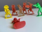 Indianer og Cowboy HK samlefigurer i plast - 1950/ 60 tallet thumbnail