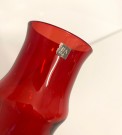 Rød Bambu/ Bamboo vase i kunstglass Model B5/80 - Bo Borgström Åseda Glasverk Sweden Sverige 1960/ 70 tallet thumbnail