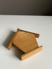 Kitsch KURONBO kokeshi dukke gjøkur termometer i tre  - Japan 1950 tallet thumbnail