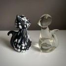 Kattefigurer i kunstglass thumbnail