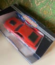 Rød/ Calypso Coral 1970 Ford Boss 429 Mustang modellbil i original eske 1:18 die cast metal - The ERTL Company USA 1991 thumbnail