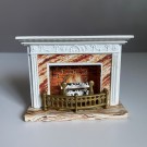 Lundby dukkehus møbler tilbehør 1:18 - Kamin/ Peis (5772) 1970/ 80 tallet thumbnail