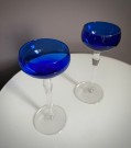 Magnor stettglass krystall - blå, 14 cm thumbnail