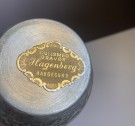 Sigarett beholder i tinn/ pewter - Gullsmed gravør Hagenberg Haugesund Norge 1970 tallet thumbnail