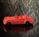TOMTE bil Orange Bentley modellbil vinylplast No. 750/ 22 - Lærdal Stavanger Norway 1960/ 70 tallet thumbnail