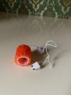 Lundby dukkehus møbler tilbehør 1:18 - Orange Råkrystall taklampe (6134) 1970 tallet thumbnail