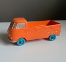 TOMTE bil oransje Volkswagen VW pickup truck vinylgummi modellbil nr 756 1:30 - Lærdal Stavanger Norway 1960/ 70 tallet thumbnail