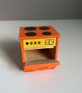 Lundby dukkehusmøbler 1:16 - kjøkkeninnredning malt tre 1960 tallet thumbnail