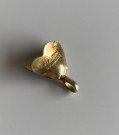 Blåveis Flora emaljert anheng i forgylt sterling sølv 925S - Kikki Kvaal David-Andersen 1980 tallet thumbnail