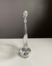 Lyre/ harpe figur/ skulptur i klart kunstglass - Willy Johansson Hadeland Glassverk Norge 1970/ 80 tallet thumbnail