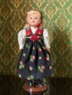 Skilpadde celluloid sovedukke med Hallingdalsbunad - Rheinische Gummi & Celluloid Fabrik Co Germany Tyskland 1900 tallet thumbnail