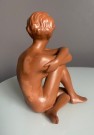 Akt damefigur i keramikk/ terrakotta - Gmundner Keramik Østerrike, 1950/ 60 tallet thumbnail