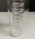 Sylinder/ spiral kombinert lysestake og vase i klart kunstglass - IKEA PS Ehlen Johansson thumbnail
