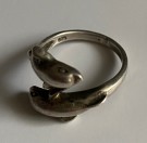 Delfin sølvring (925) thumbnail