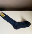 Happy Foot blå knestrømper nylon/ ull one size/ 39-44 - Puller & Hambly England  thumbnail