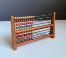 Liten og dekorativ antikk kuleramme/ abacus i tre thumbnail