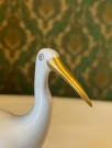Fugl/ hegre/ trane/ heron håndmalt porselensfigur med gull detaljer  - Holohaza Hungary thumbnail