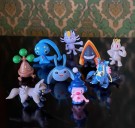 9 stk Originale Nintendo Pokemon figurer 1997- 2008 thumbnail