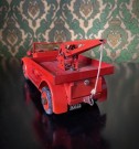 Falcks redningskorps rød kranebil modellbil blikkleke Tekno Denmark 1930-1955 thumbnail