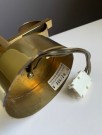Dobbel vegglampe/ lampett i messing med hvite opalin kupler V306/2 - HANS AGNE JAKOBSSON AB MARKARYD Sweden 1960 tallet thumbnail