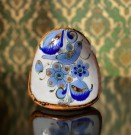 Owl ugle figur/ skulptur i glasert keramikk - Ken Edwards Studio El Palomar Mexico thumbnail