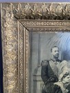 Kong Oscar II, innrammet royalt trykk  - Sverige, 1900 tallet thumbnail