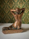 Kobber akt/ kvinnefigur/ skulptur/ statue  thumbnail