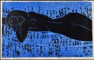 August Lengselens speil Litografi innrammet bildekunst figurativt akt motiv - Trond Nordahl thumbnail