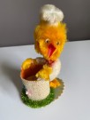 Påskedekor kitsch kylling eggeholder piperens og papp - 1950/ 60 tallet thumbnail