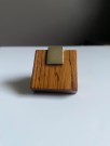 Dørknott/ håndtak skap heltre teak/ palisander/ edeltre og messing - 1960/ 70 tallet thumbnail