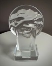 Bohemia Kristus figur i krystallglass - DESNA Tsjekkia thumbnail