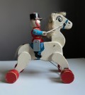 Ridende soldat på hest - treleker/ figur thumbnail