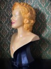 Stor Marilyn Monroe byste skulptur figur statue thumbnail