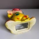 Sirkus klovn piggy bank sparebøsse i hardplast - Ringerikes Sparebank 1970 tallet thumbnail