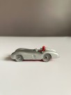 Silver metallic Mercedes Benz no.7 racing miniatyr modellbil - Budgie minatures England 1950/ 60 tallet thumbnail