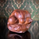 Gråtende Weeping Buddha håndlaget Asiatisk figur/ skulptur i edeltre thumbnail